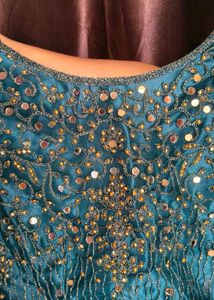 Fully work Blue lehgah choli without dupatta