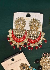 Combo Ethnic Indian Earings/ Jhumkas/ Jewellery