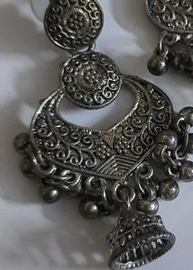 Silver Boho Dangle Earrings
