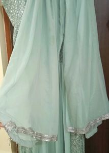 Hardly Used .. Imported Anarkali With Plazzo , Dup