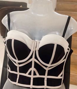 monochromatic corset top