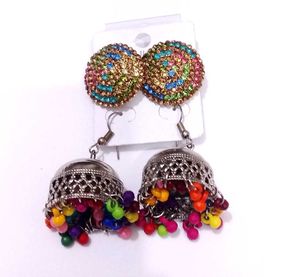 Jhumka Earrings Combo Set