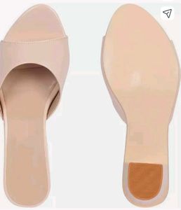 Elegant Nude Slip-On Sandals