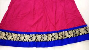 Pink Anarkali Top.🍒🌸