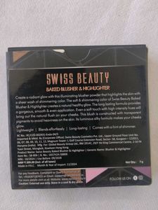 SWISS BEAUTY BAKED BLUSHER&amp; HIGHLIGHTER