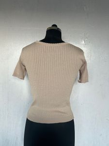 Ribbed Knit Top - Neutral Staple