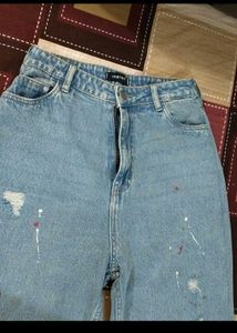 Distressed Wide-Leg Jeans Women