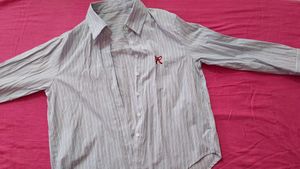 Striped Shirt with Bow