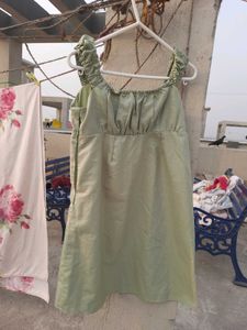 Sassafras Pista Green Dress Women