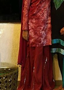 Red Kurta Set