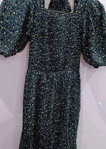 Puff Sleeve Midi