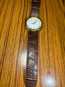 Titan Men Lether Watch With Brown Strap New Condit