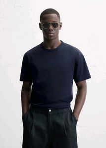 Unisex Navy Blue Oversized Tee 240GSM