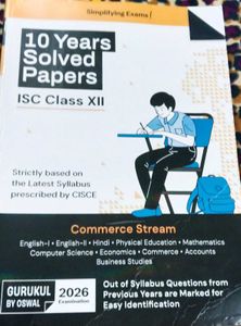 ISC 10 YEARS 2026 ALL SUBJECTS