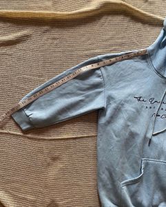 Sky Blue Drop Shoulder Hoodie