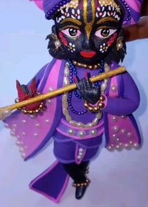 Krishna Ji Clay Showpiece
