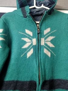 WOMENS NEW Green  Hooded Knit Jacket