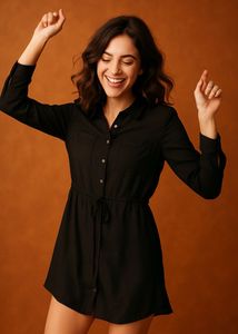 Black Shirt Dress