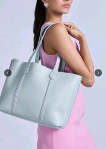 Twenty Dresses Solid Blue Tote Bag