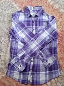 Violet White Checks shirt