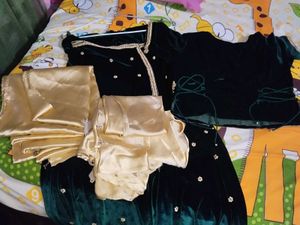 Velvet Indian Outfit