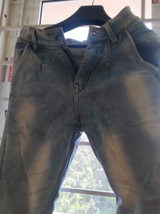 off white blue jeans