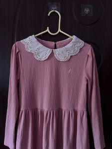 Beanpole Ribbed Pink Dress