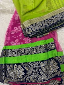 Pink Fish cut lehenga