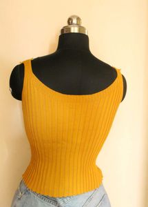 Ribbed Button Tank
