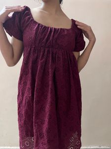 Maroon Mini Dress