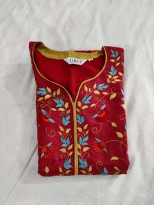 BIBA Embroidered Kurta Set With Dupatta