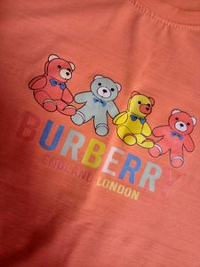 🎀 Pinteresty Peach Bear Imported Tshirt 🎀