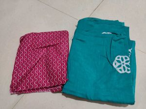 2 Kurti Fabric Combo Sale
