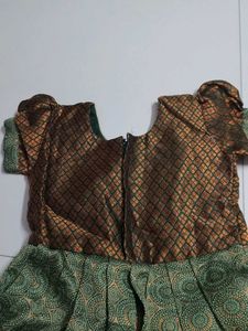 Ethnic kids green Gown...