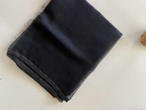 Soft Net Cota Saree Black (With Blouse Material)