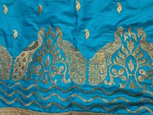 Blue Embroidery Saree 🌀