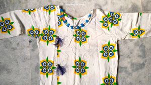 Floral Print Kurti with Tassels
