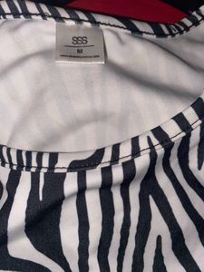 SSS Zebra Asymmetrical Top