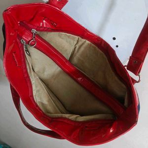 🆕 Red &amp; Denim Handbag