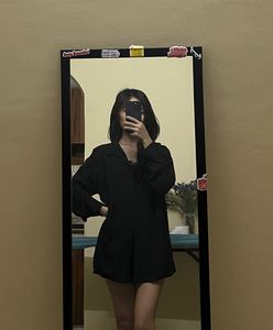Black Button-Down Shirt