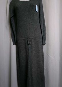 Gray Knit Maxi Dress 🖤