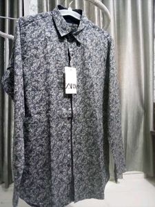 Zara Floral Print Shirt L Size