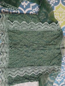 Green Lace Top