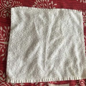 4 Face Napkin Small Towel, Cotton White