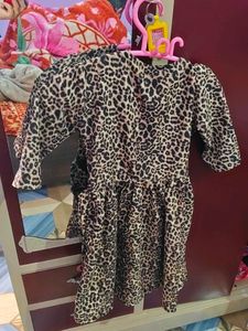 Animal Print Girls Dress