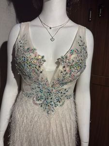 Elegant White Ethnic Gown