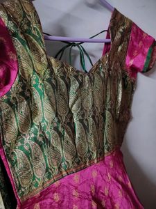 Saree stitched anarkali