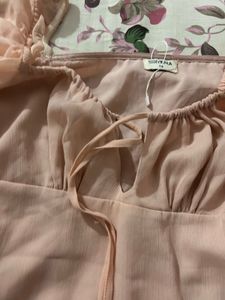 Sheer Sleeve Mini Dress