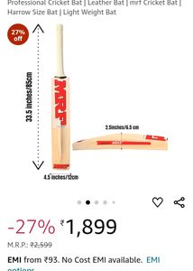 Cricket Bat Only In ₹299 Sachin Tendulkar Signatur