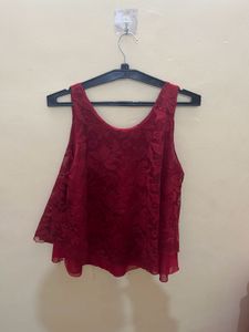 Red Sleeveless Top❣️